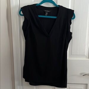 White House Black Market Black Fitted Sleeveless Tank Top